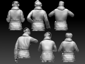 German tank crew winter 3D Baskı Modeli