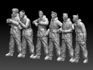 German tank crew winter 3D Baskı Modeli