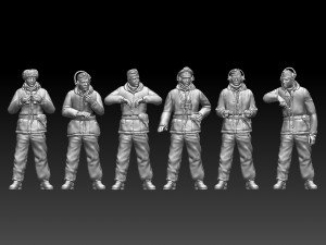 German tank crew winter 3D Baskı Modeli