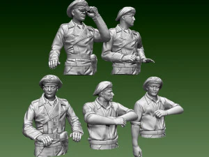 Alman tank m&uuml;rettebatı 3D Baskı Modeli