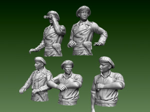 German tank crew Modelo de Impressão 3D