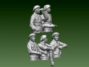 German tank crew Modelo de Impressão 3D