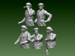 German tank crew Modelo de Impressão 3D