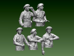German tank crew Modelo de Impressão 3D