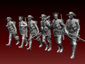 Australia soldiers ww1 3D Print Model