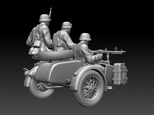 german motorcycle crew Modelo de Impressão 3D