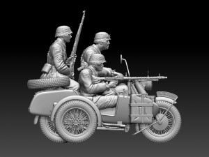 german motorcycle crew Modelo de Impressão 3D