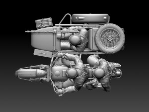 german motorcycle crew Modelo de Impressão 3D