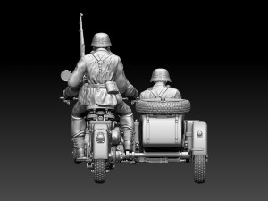 german motorcycle crew Modelo de Impressão 3D