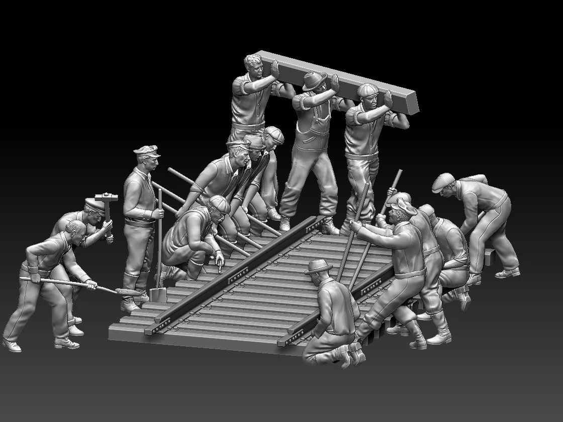 Arbeiterbahn 3D Druckmodell .c4d .max .obj .3ds .fbx .stl .blend 