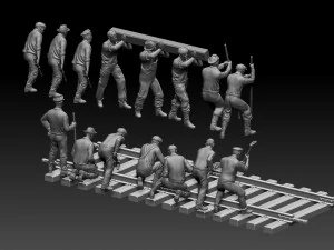 Arbeiterbahn 3D Druckmodell