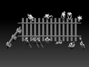 workers railway Modèles 3D en vedette