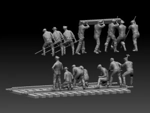 Arbeiterbahn 3D Druckmodell