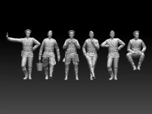 Soldiers ww2 russia 3D Print Model