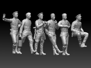 soldiers ww2 russia 3D 打印模型