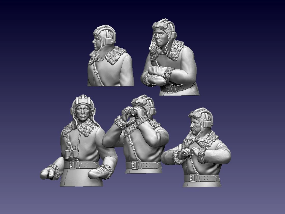 Tank crew ussr 3D Print Model .c4d .max .obj .3ds .fbx .stl .blend 