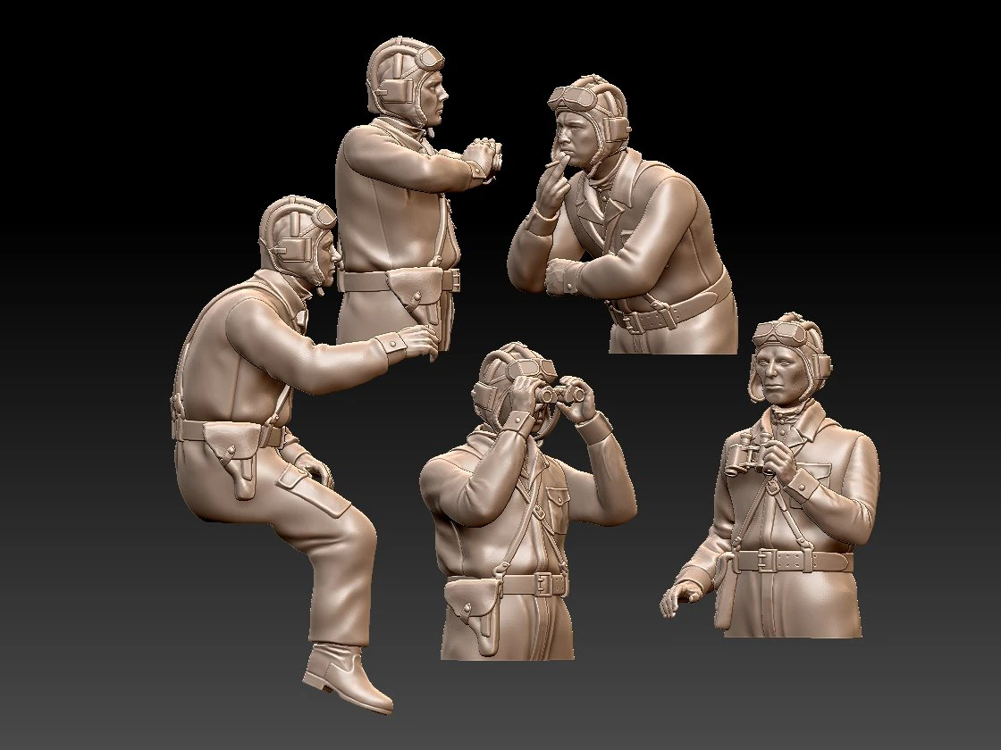 Tank crew ww2 russia 3D Print Model .c4d .max .obj .3ds .fbx .stl .blend