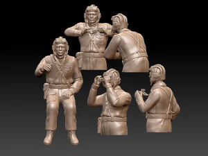 Tank crew ww2 russia 3D Print Model