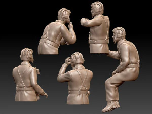 Tank crew ww2 russia 3D Print Model