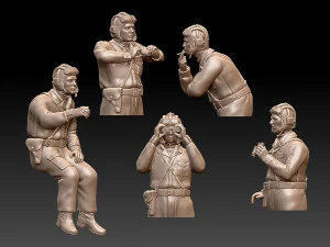 Tank crew ww2 russia 3D Print Model