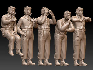 Tank crew ww2 russia 3D Print Model