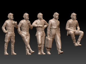 Tank crew ww2 russia 3D Print Model