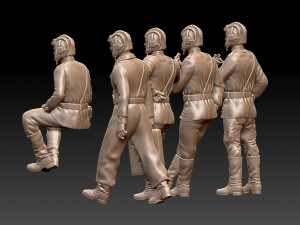 tank crew ww2 russia 3D Baskı Modeli