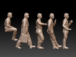 tank crew ww2 russia 3D Baskı Modeli