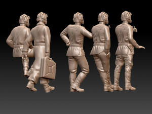 tank crew ww2 russia 3D Baskı Modeli