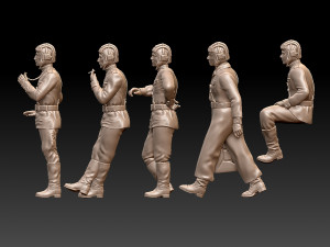 tank crew ww2 russia 3D Baskı Modeli