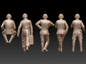 Tank crew ww2 russia 3D Print Model
