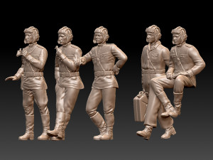 tank crew ww2 russia 3D Baskı Modeli