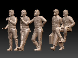Tank crew ww2 russia 3D Print Model