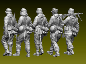 german soldiers 3D 打印模型