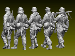 German soldiers 3D Print Model
