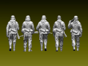 german soldiers 3D 打印模型