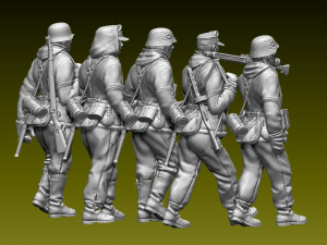 german soldiers 3D 打印模型