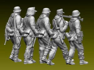 German soldiers 3D Print Model
