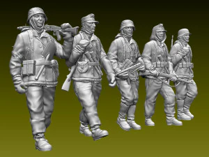 German soldiers 3D Print Model