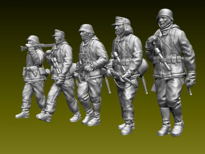 german soldiers 3D 打印模型