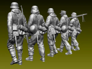 German soldiers 3D Print Model