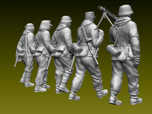 german soldiers 3D 打印模型