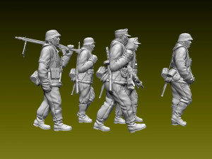 german soldiers 3D 打印模型