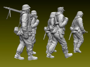 german soldiers 3D 打印模型