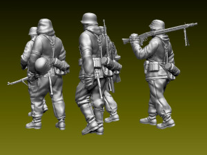 german soldiers 3D 打印模型