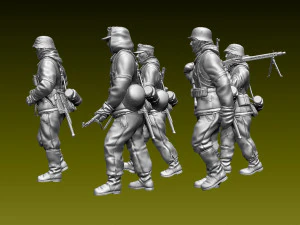 German soldiers 3D Print Model