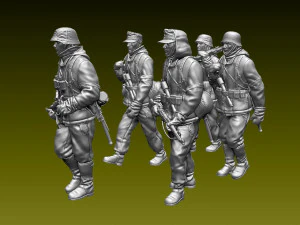 German soldiers 3D Print Model