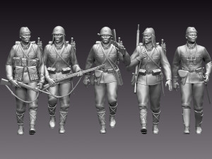 japan soldiers ww2 Modelo de impresión 3D