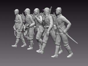 japan soldiers ww2 3D Print Model