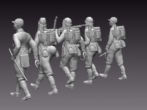 japan soldiers ww2 3D Print Model